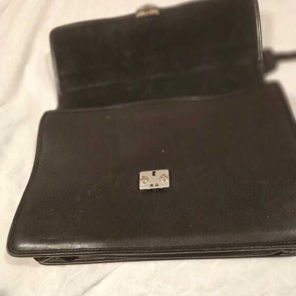 DE BON ATTACHE/BRIEF CASE IN BLACK LEATHER, unisex - Picture 3 of 11